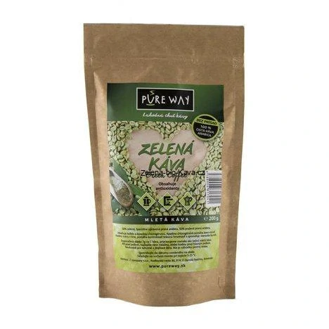 Zelená káva mletá, Arabica 200g