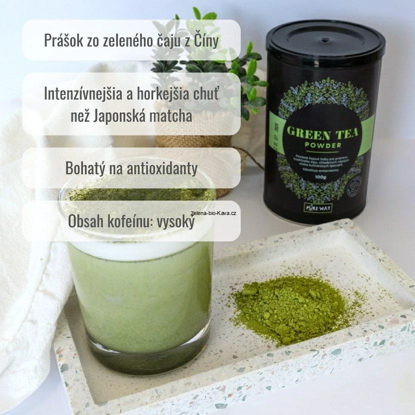 Čínský zelený čaj Powder