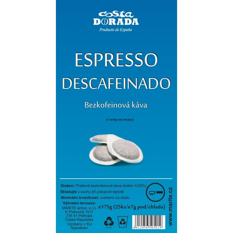 Bezkofeinová káva E.S.E. POD 25x7g