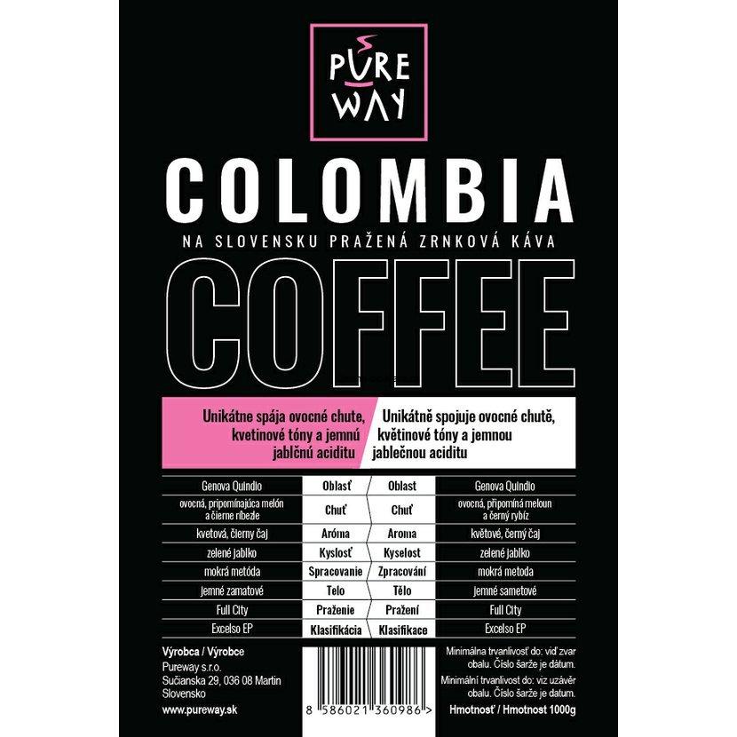Colombia – odrůdová káva zrnková, 1kg, Arabica