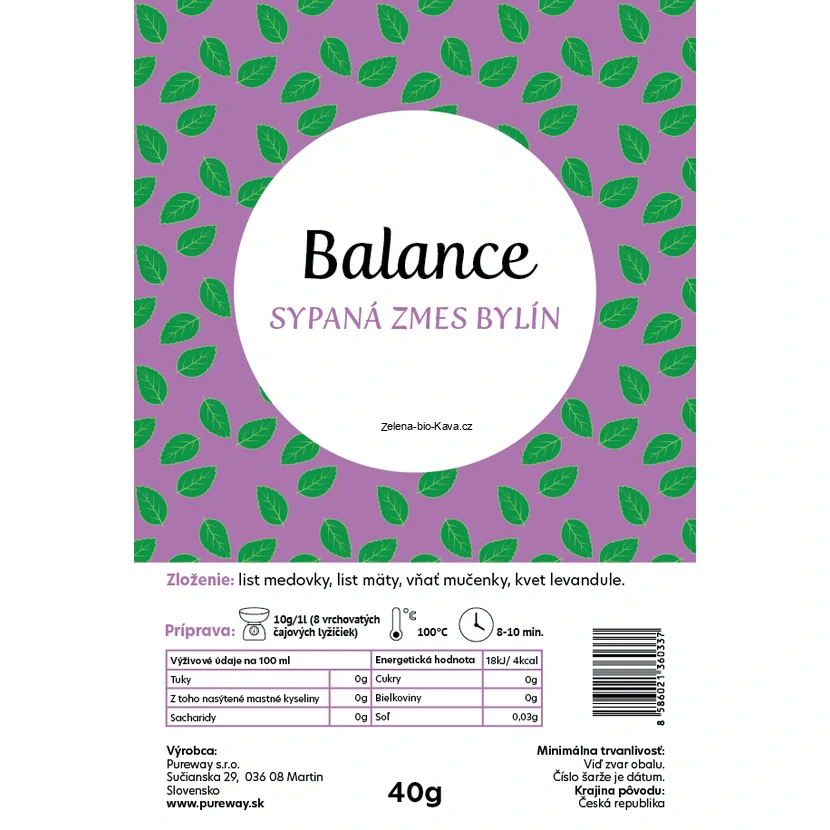 BALANCE sypaná bylinková směs, 40 g