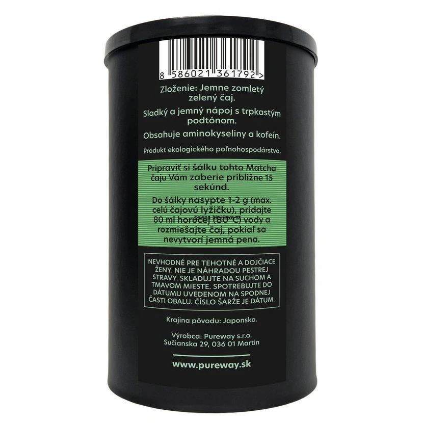 MATCHA, jemně mletý, zelený čaj LIMITOVANÁ EDICE 100g