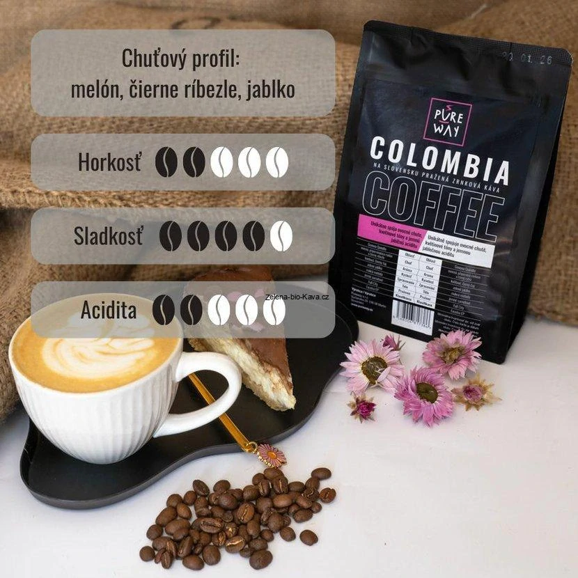 COLOMBIA odrůdová káva zrno 200g